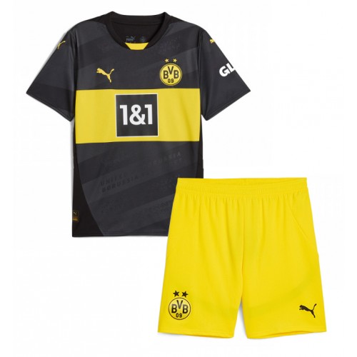 Fotbalové Dres Borussia Dortmund Dětské Venkovní 2024-25 Krátký Rukáv (+ trenýrky)